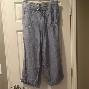 Athleta cabo wide leg linen pant